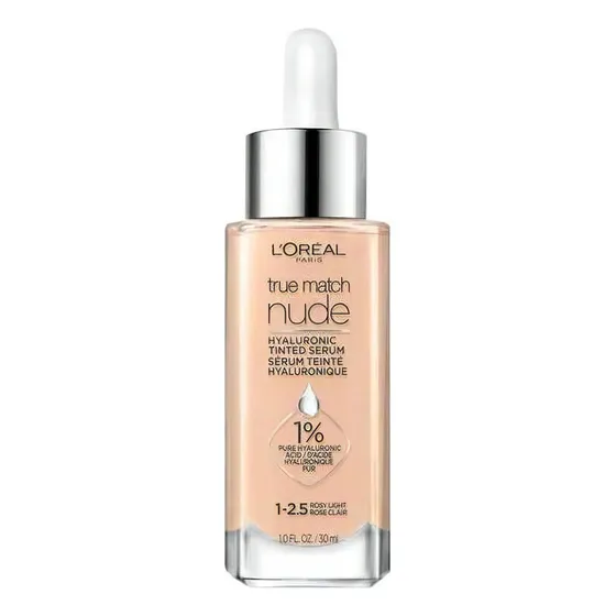 Base de maquillaje en sérum L'Oréal Paris True Match Nude True Match Tinted Serum tono rosy light 1-2.5 - 30mL 30g
