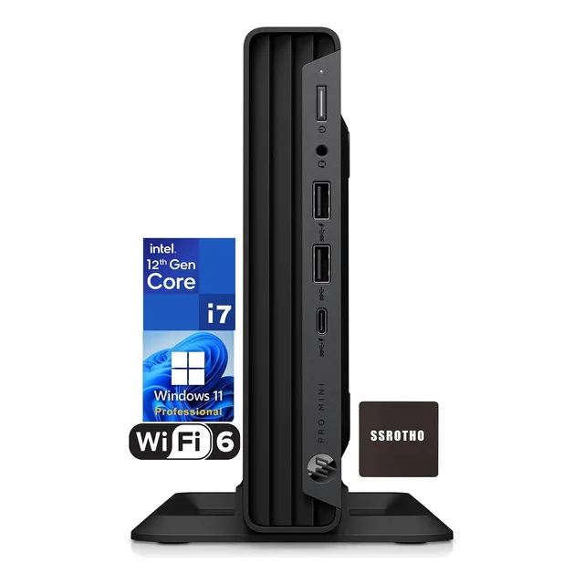 Hp Pro 6j3a1lt Mini Pc I7-12700t 8gb 512gb Ssd Negro W11 Pro