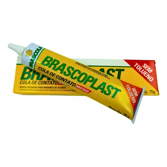 Cola De Contato Adesivo Sapateiro Brascoplast Multiuso Sem Tolueno 75g Imagen - 5/6