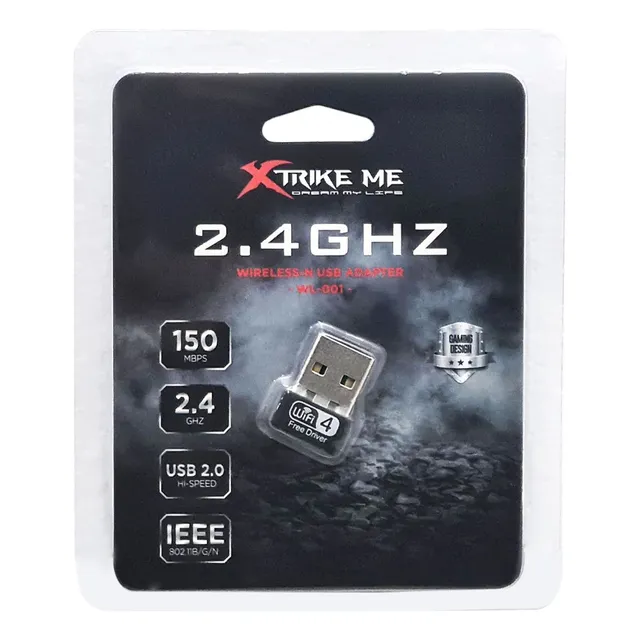 Tarjeta De Red Xtrike Me Wifi Usb 2.4ghz 150 Mbps