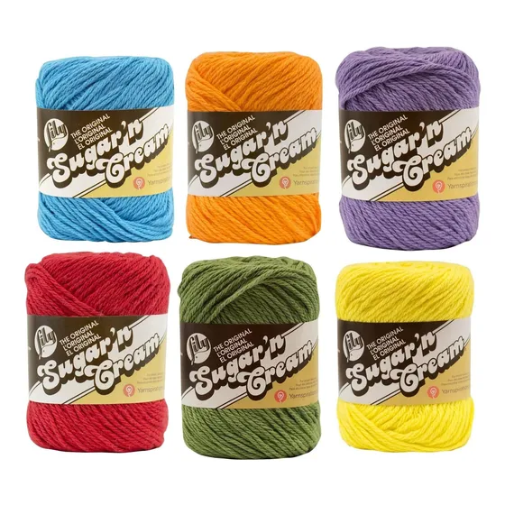 Lily Sugar N' Cream 6 Color Solido Rojo Amarillo Azul