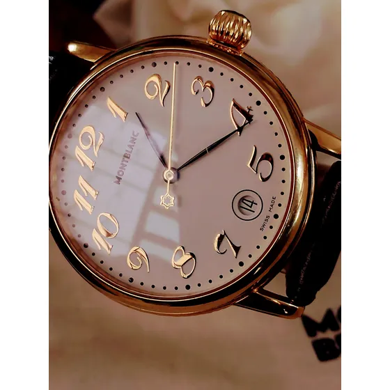 Relógio Montblanc Meisterstuck = Omega Tudor Seiko Iwc Ouro