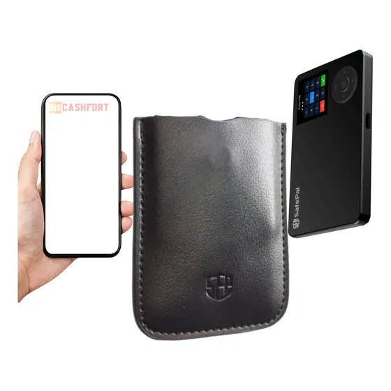Kit Case Carteira + Safepal Premium Couro Original