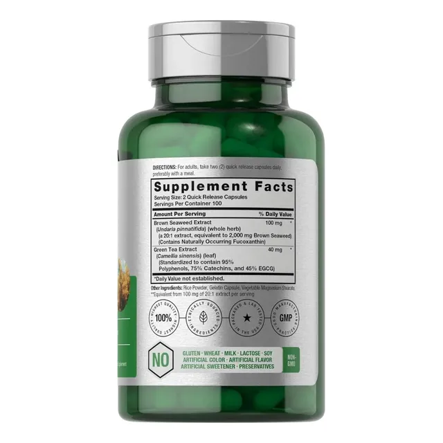 Algas Marrones 2000 Mg Horbäach 200 Cápsulas Sin Sabor