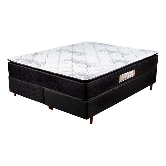 Conjunto Box Casal Queen Atria Plus Semi Ortopédico D33/d29