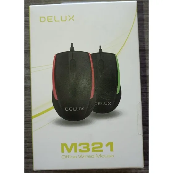 Mouse Delux M321 Alambrico 1000dpi Office Pc 