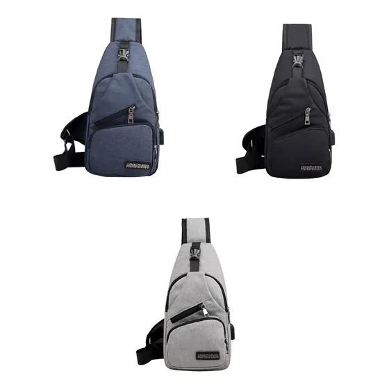 Bolso Bandolero Cruzado Con Puerto De Carga Usb