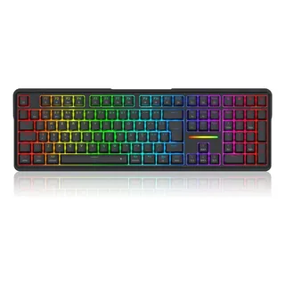 Teclado Mecânico Gamer Redragon Antonium Pro RGB Full Size Preto K74