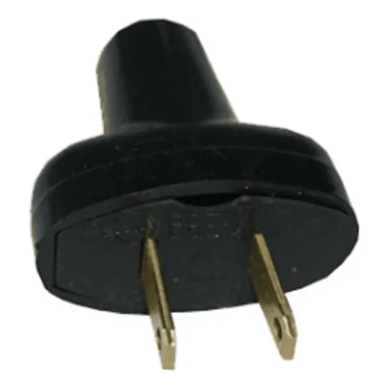Enchufe Royer Sencilla Ovalada Negra Modelo Wd0500 S P