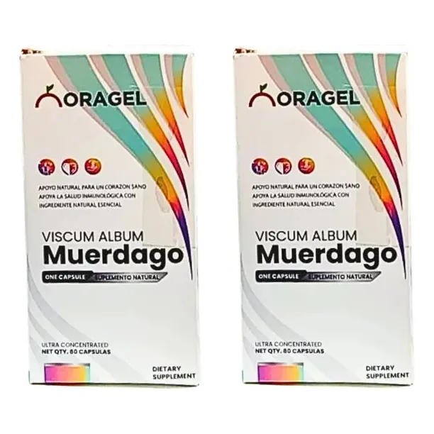 Muerdago Oragel Viscum Album España 80 Capsulas 02 Frascos