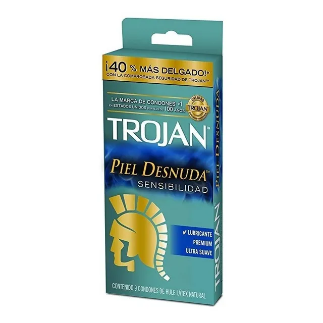 Trojan Piel Desnuda Condones 9 Piezas De Latex