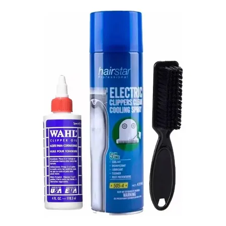 Pack Aceite Limpieza+coolcare Lubricante Maquina Corta Pelo