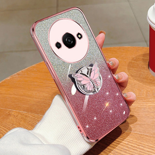 Red Rice A1plus Capa Gradient Glitter Butterfly Stand Para Red Rice A1plus Capa Gradient Glitter Butterfly Stand Para