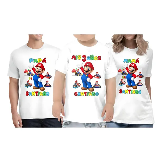Franelas Niño Niña Estampada Personalizada Cumpleaños