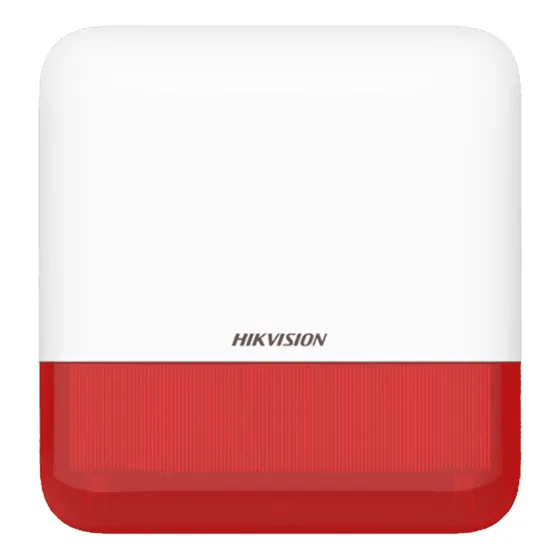 Sirena Inalámbrica Estrobo Rojo Para Exterior 110 Db Axpro