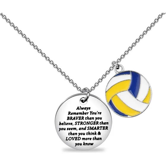 Bnql Collar De Voleibol, Regalos De Voleibol Para Jugadores,