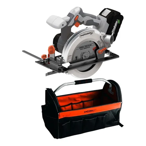 Sierra Circular Gladiator C/ 2 Bat 18v 71/4 + Bolso - Ynter