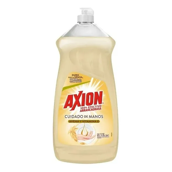 2 Pzs Jabón Líquido Para Trastes Axion Avena Con Vitamina E