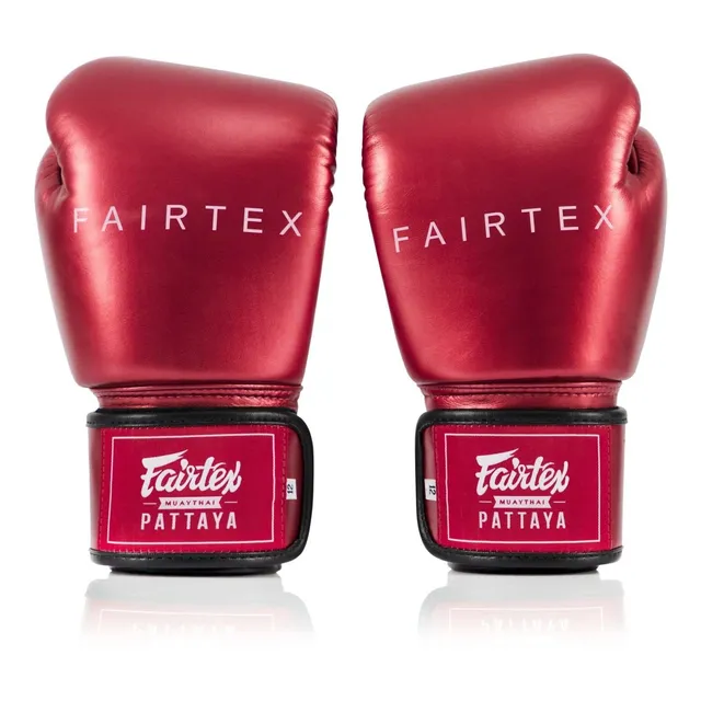 De Boxeo Acabado Metalico Color Rojo