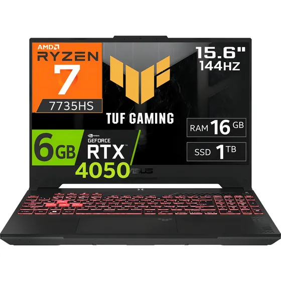 Asus Tuf A15 Ryzen 7 7735hs 16ddr5 1tb Ssd Rtx4050 6gb 15.6' Color Mecha Gray | Cuotas sin interés