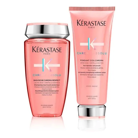 Kérastase Bain Riche Chroma Respect + Fondant Cica Chroma