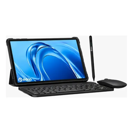 Tablet Edna Studio Max 11 Pulgadas con Accesorios | 4gb Ram 128gb Almacenamiento Procesador Octa-Core Android 16 | Pantalla IPS 1280x800 | Cámara 8mp | Incluye Mouse, Teclado, Funda, Lapiz, Protector