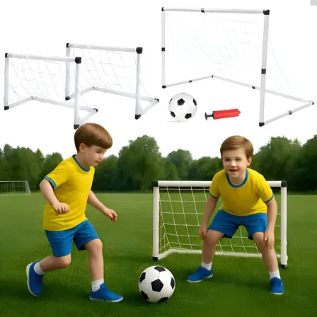 Trave De Gol Infantil 2 Em 1 Organiser Golzinho Com Rede E Bola Branco