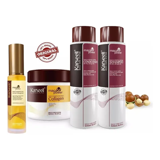 Karseell Kit Máscara, Óleo, Shampoo E Condicionador