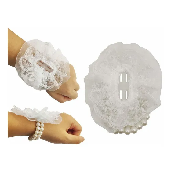 Sovenny 12 Pulsera Elastica Perla Para Boda Baile Flor