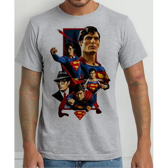 Camiseta Camisa Superman Christopher Reeve Filme Nerd Geek