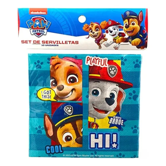 Servilletas De Paw Patrol Para Cumpleaños