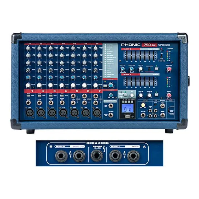 Powerpod 750rw Mixer C/power Usb Bluetooth Phonic