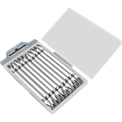 Kit De Bits Furadeira Parafusadeira 10 Pçs 100mm Nickelado