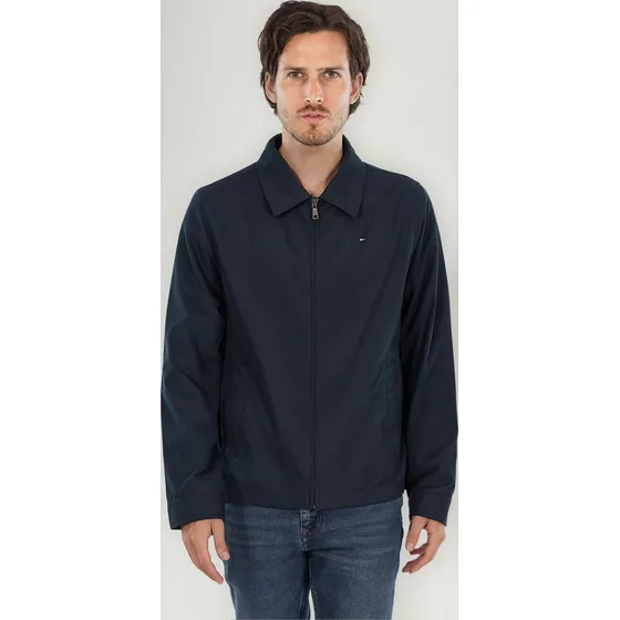 Chaqueta Impermeable Con Capucha Hombre Azul Tommy Hilfiger