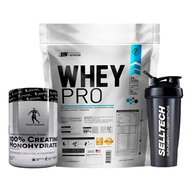 Whey Pro 5kg Chocolate+creatina Kevin Levrone 500gr