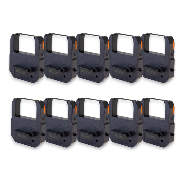 10 Cintas Para Reloj Lathem 5000e, Seiko Tp20 Negro/purpura