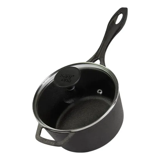 Caçarola 16 Tampa De Vidro Indução 1 Litro Envio Imediato