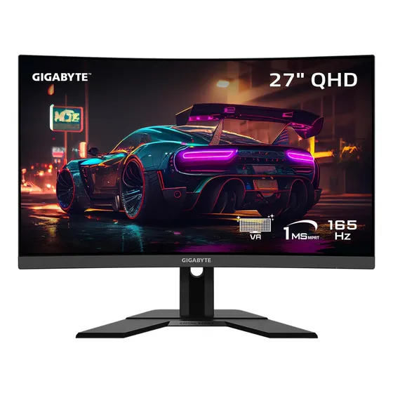 Monitor Curvo Gaming Gigabyte 1440p Qhd 27 Hdr 165hz Hdmi Dp