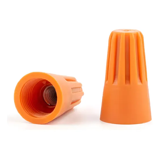 Conector Terminal Roscado Empalme 2 Cables 2.5mm X100 Tbcin Color Naranja