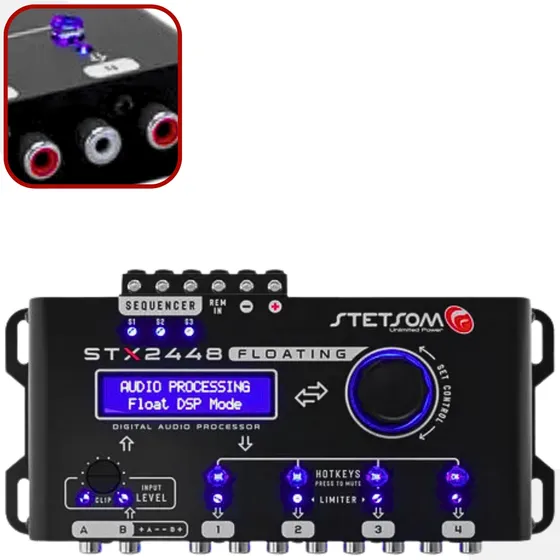 Stx2448 Processador Crossover Floating Entradas Rca + Fio