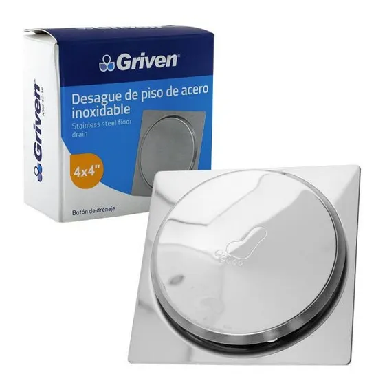 Rejilla Desague Cromada Push Button. Griven
