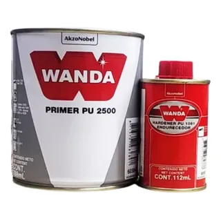 Primer Pu 2500 Wanda Cinza - Fundo Pu Primer Pu 2500 Wanda Cinza - Fundo Pu