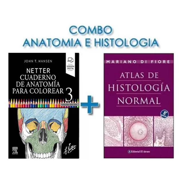 Combo Netter Cuaderno  Colorear + Di Fiore Atlas Promo..!!!