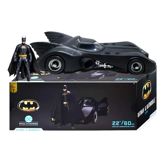 Mcfarlane Dc Comics Batman Y Batmobile 89 Batimovil Gold Lab