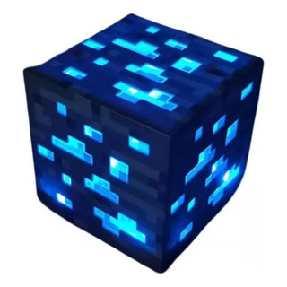 Lâmpada Minecraft Creative Night Light Cube Miner Com Carro Lâmpada Minecraft Creative Night Light Cube Miner Com Carro