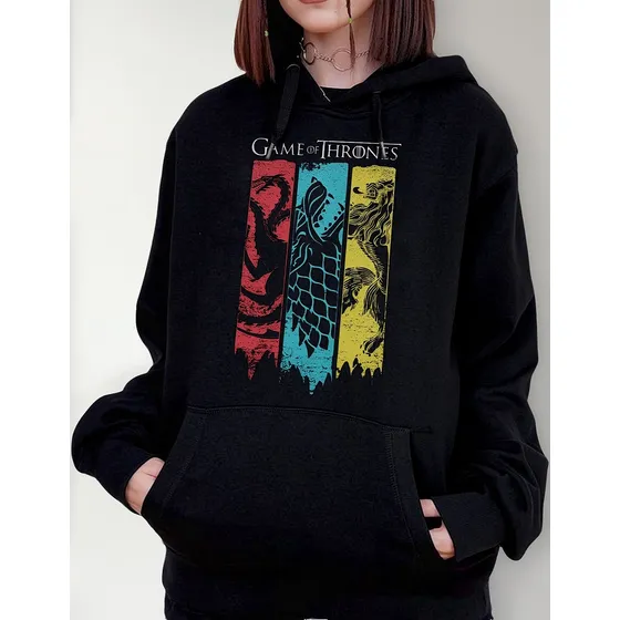 Moletom Game Of Thrones Casas Blusa Canguru Série Moleton M2