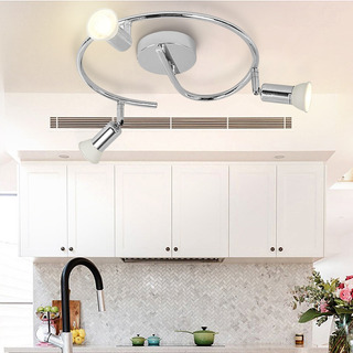 Lámpara De Riel Con 3 Bombillas Led Blanco Cálido Lámpara De Riel Con 3 Bombillas Led Blanco Cálido