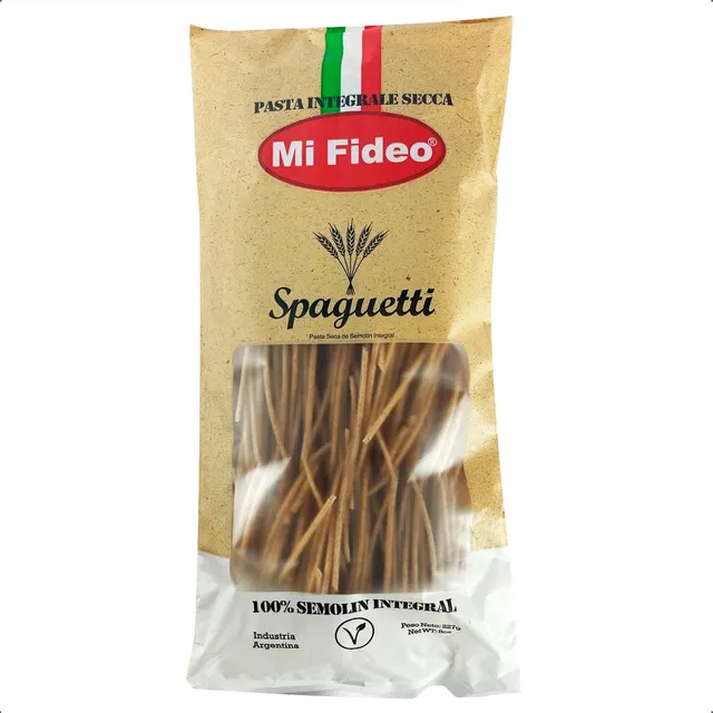 X5 Pack De Fideos Spaguetti De Semolín Integral