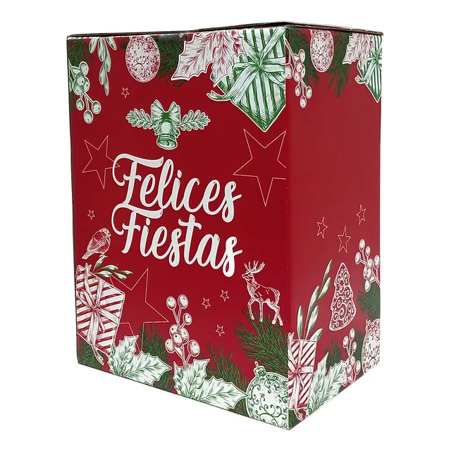 Cajas Navideñas Maletín Fiestas Navidad Navideños X 10 Un.