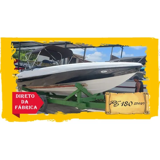 Lancha 18 Pés Rs 180 Sport Com Motor Mercury 50 Hp 0km